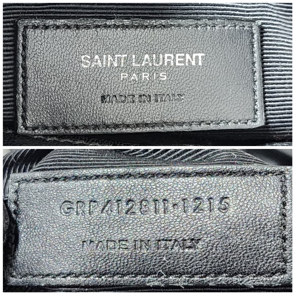 Saint Laurent Sheepskin Matelasse Chevron Slim Monogram Shopping Bag - Picture 4 of 12